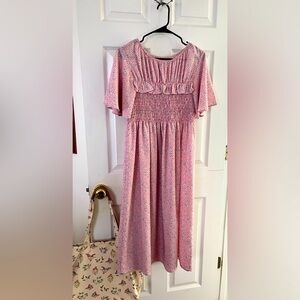 Pink maxi dress